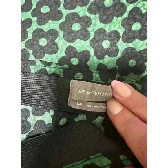 Urban Outfitters Womens Skirt Green Floral A-Line Button Front Bohemian Sz S - Picture 7 of 11
